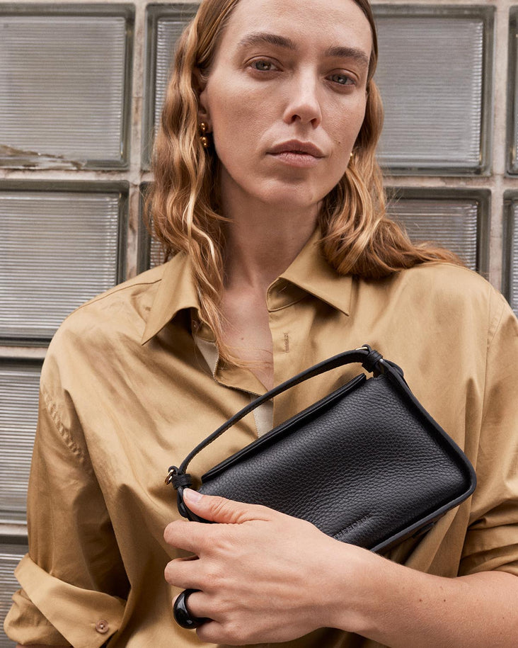 Mini Clementine Bag: Black Gold