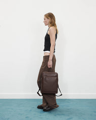Backpack: Coffee Pebbled Leather