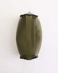 Clementine Bag: Olive Pebbled Leather