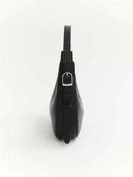 Friday Bag: Black Pebbled Leather