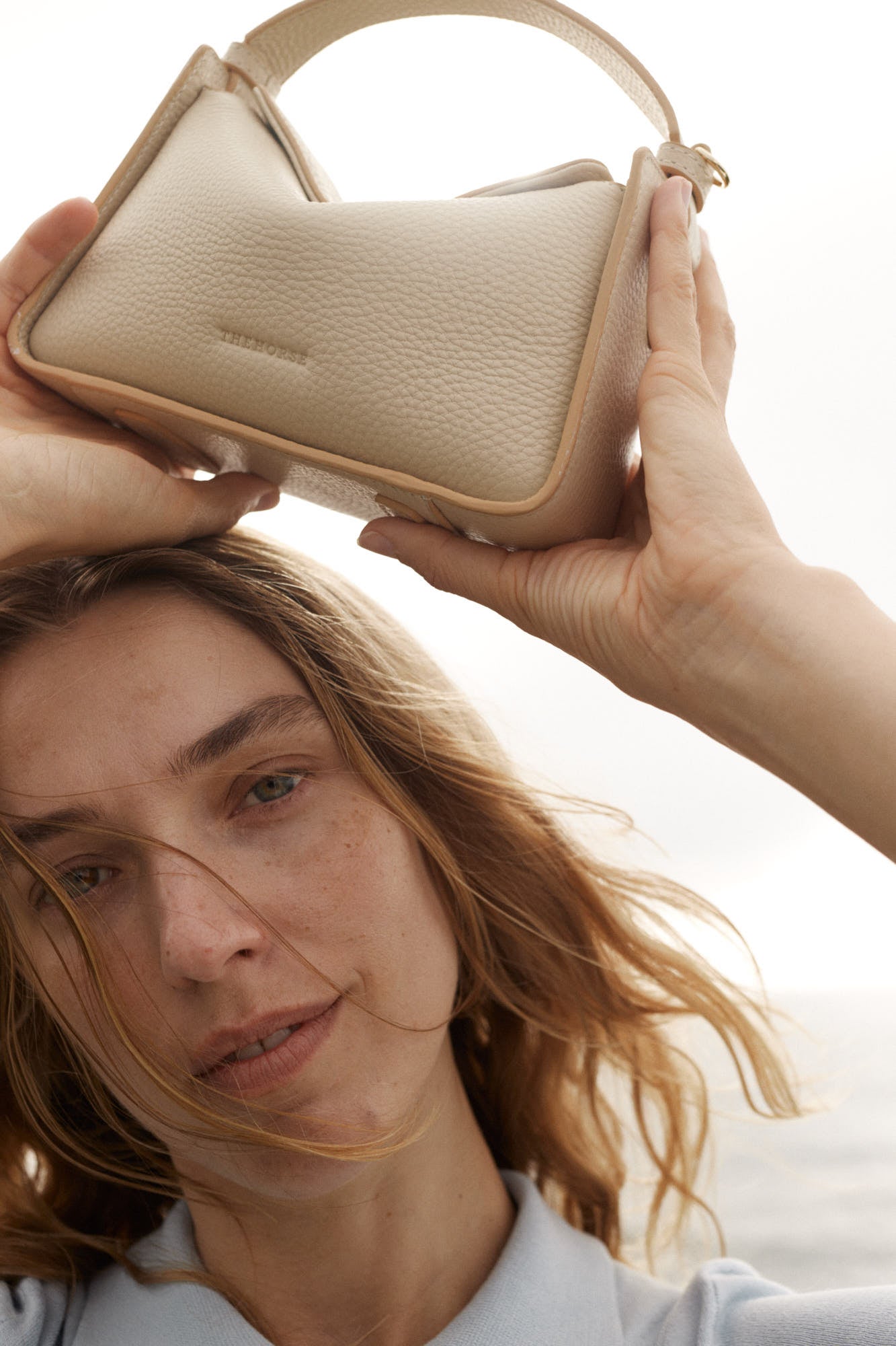 Mini Clementine Bag: Oat with Gold
