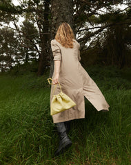 Fin Drawstring Bag: Butter Yellow