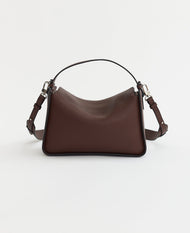 Clementine Bag: Coffee Pebbled Leather