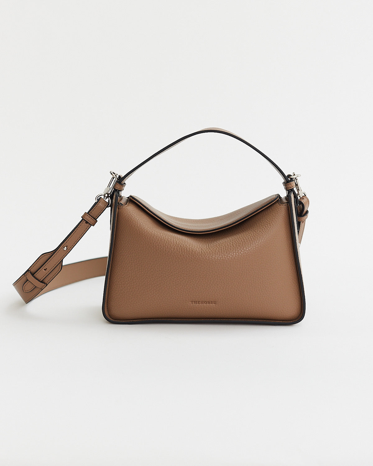 Clementine Bag: Taupe Pebbled Leather