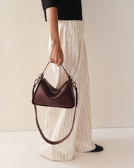 Clementine Bag: Plum with Gold