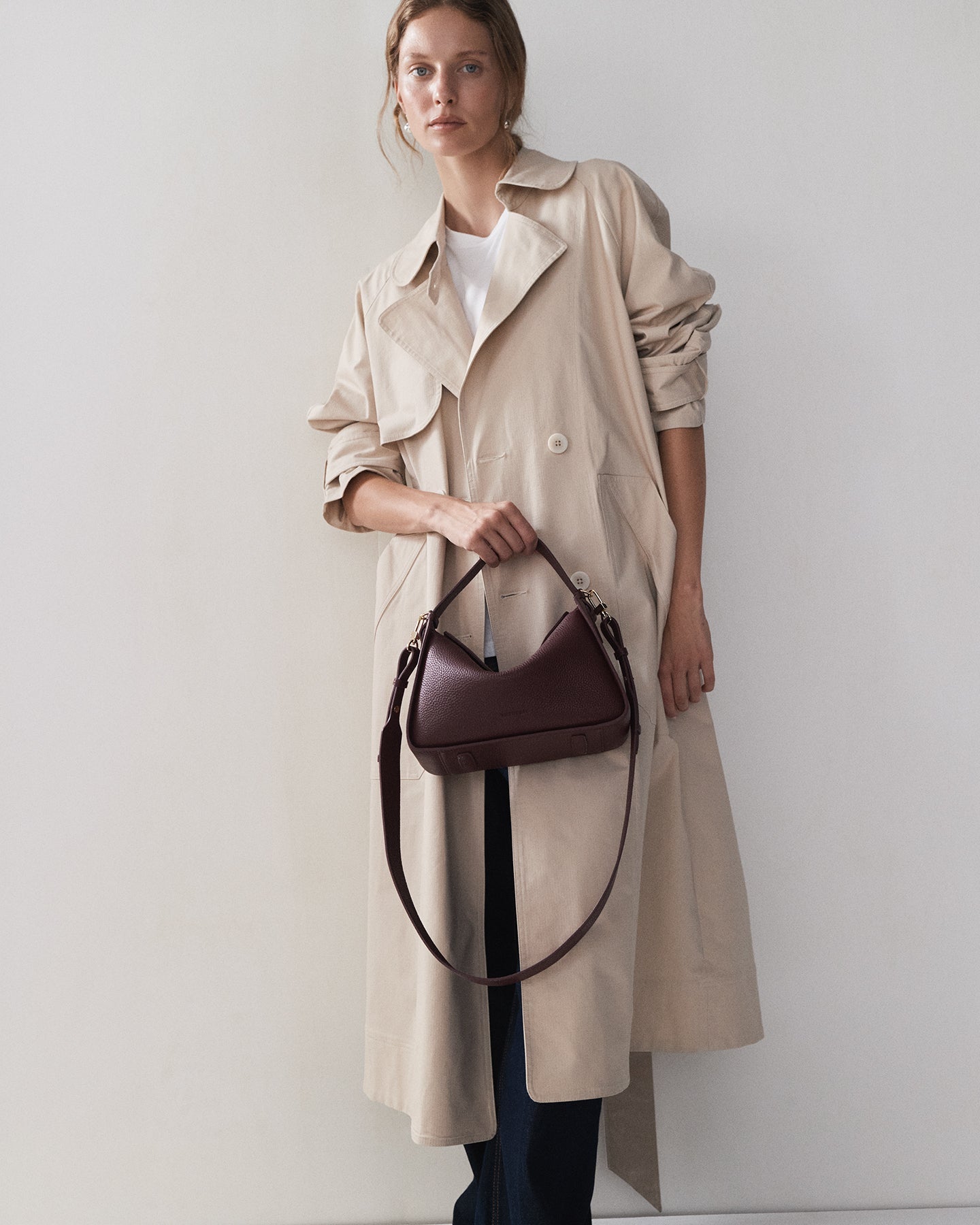 Clementine Bag: Plum with Gold