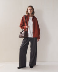 Clementine Bag: Coffee Pebbled Leather