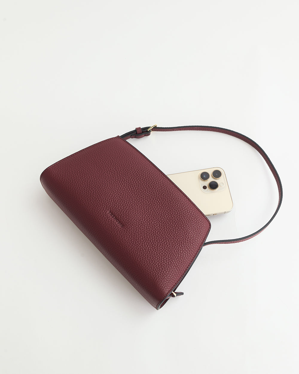 Clara Bag: Cedar Red with Gold