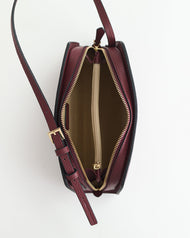 Clara Bag: Cedar Red with Gold