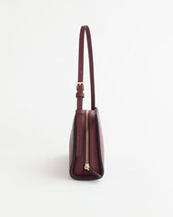 Clara Bag: Cedar Red with Gold