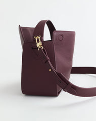 Clementine Bag: Plum with Gold