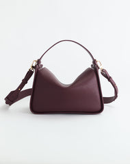 Clementine Bag: Plum with Gold
