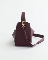 Clementine Bag: Plum with Gold