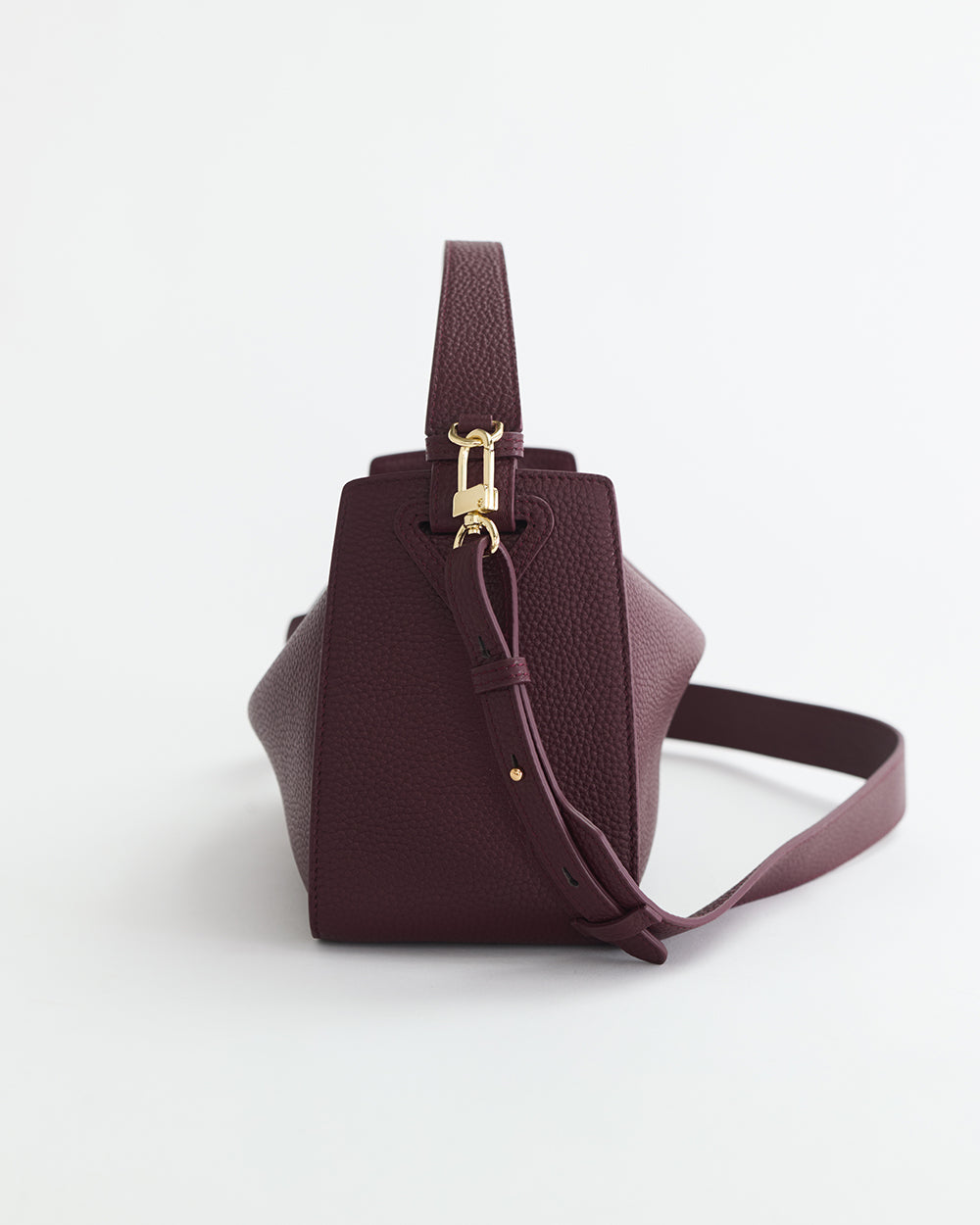 Clementine Bag: Plum with Gold