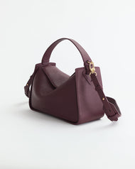 Clementine Bag: Plum with Gold