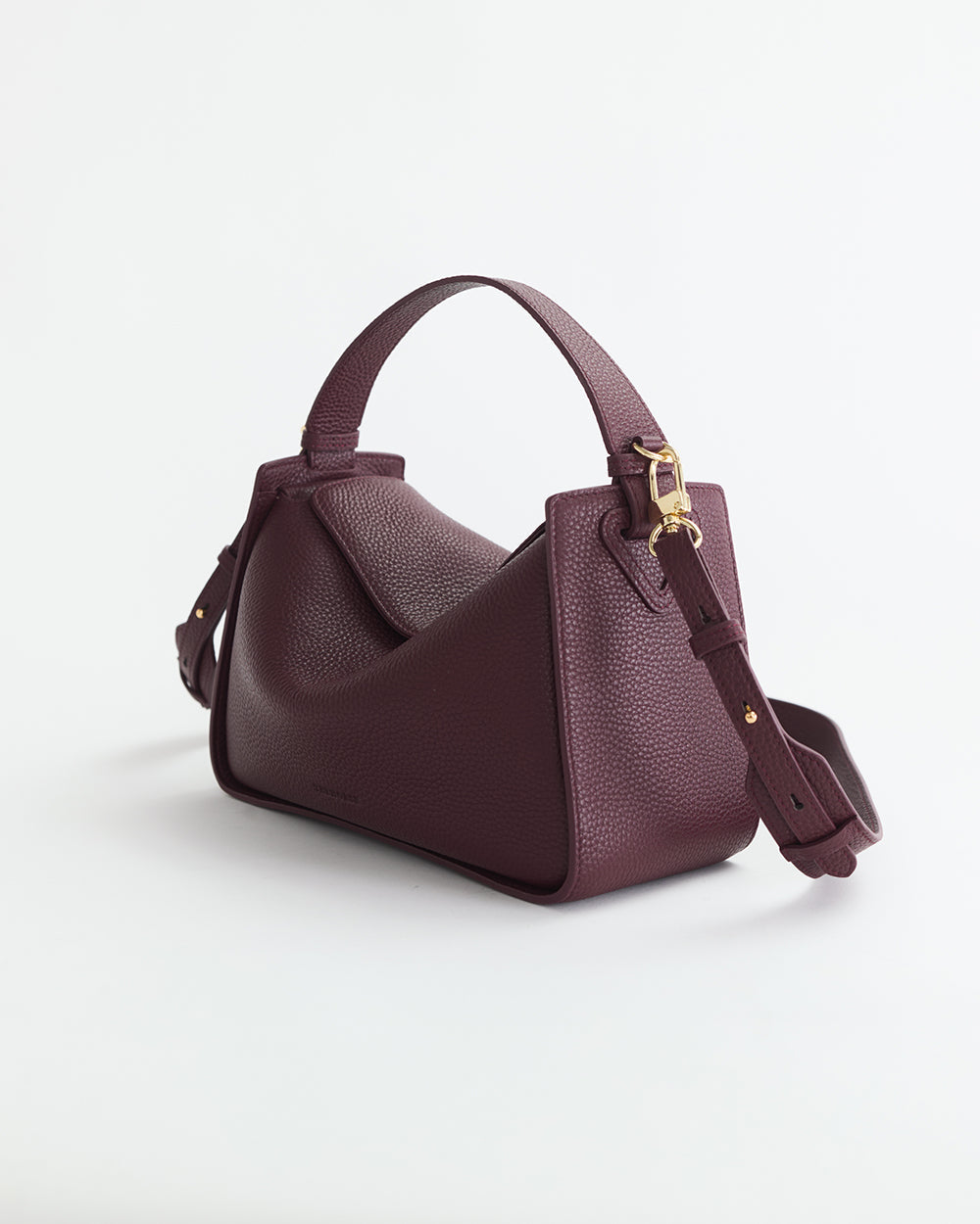 Clementine Bag: Plum with Gold