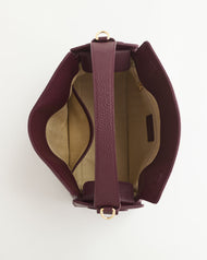Clementine Bag: Plum with Gold
