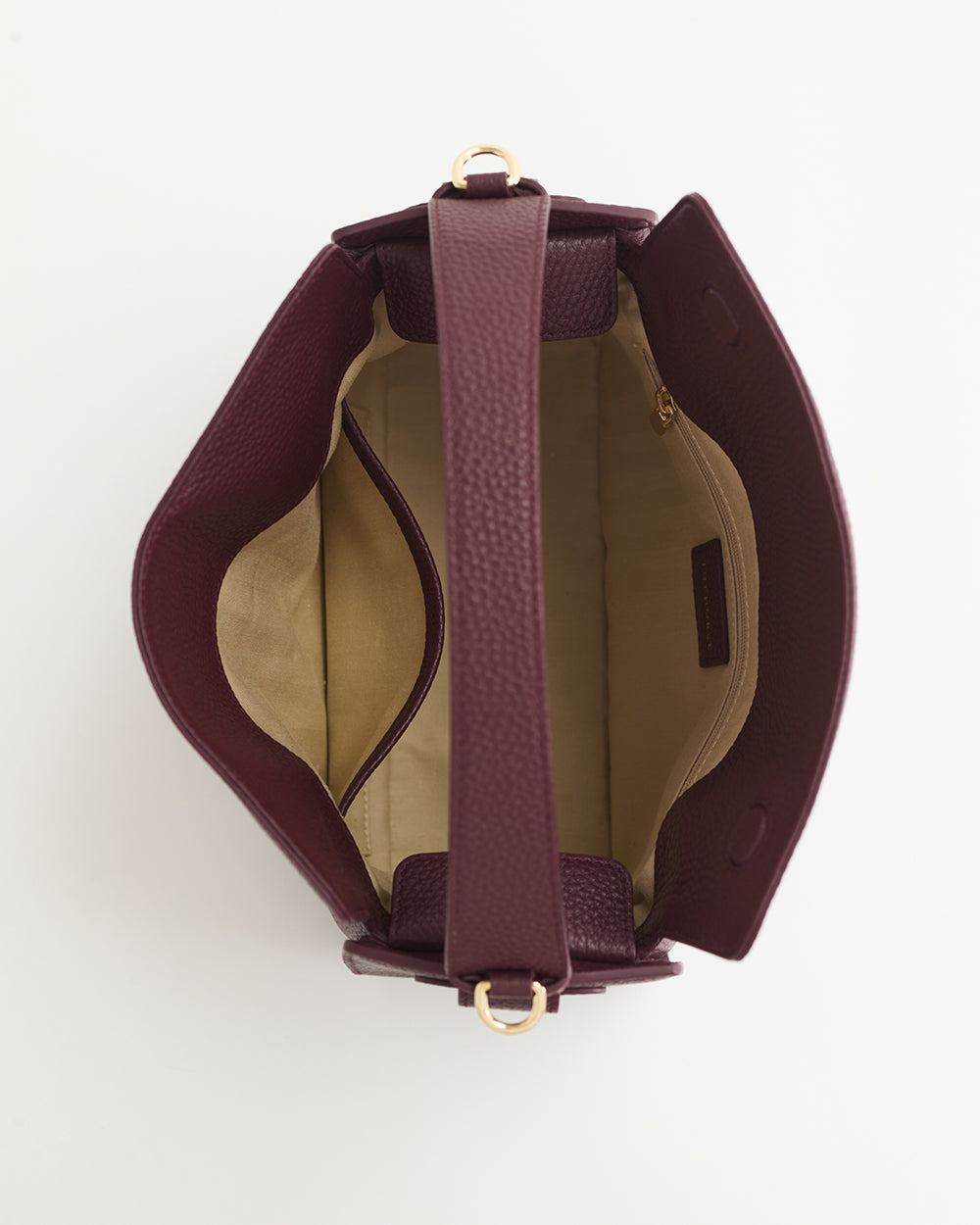 Clementine Bag: Plum with Gold