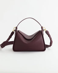 Clementine Bag: Plum with Gold