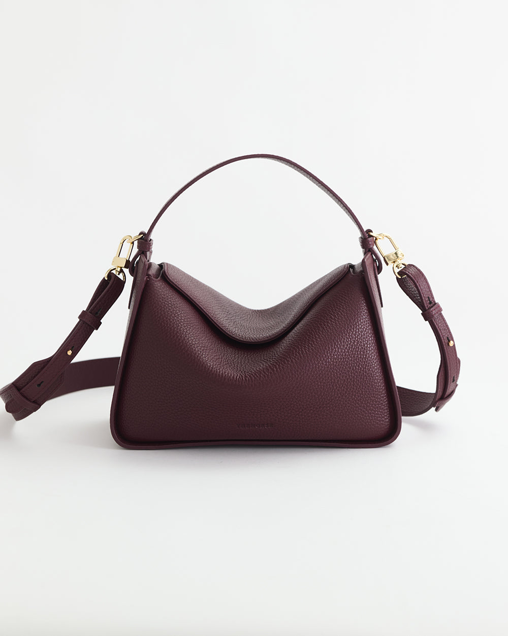 Clementine Bag: Plum with Gold