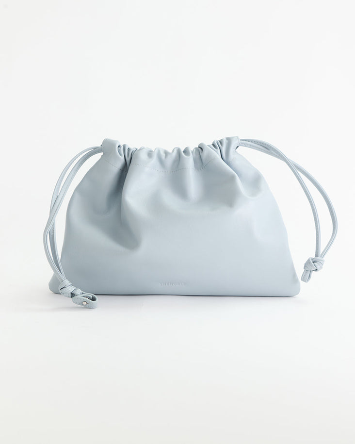 Fin Drawstring Bag: Blue Grey