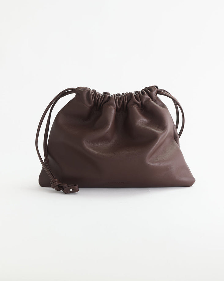 Fin Drawstring Bag: Coffee