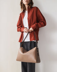 Lottie Handbag: Taupe