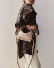 Mini Clementine Bag: Oat with Gold